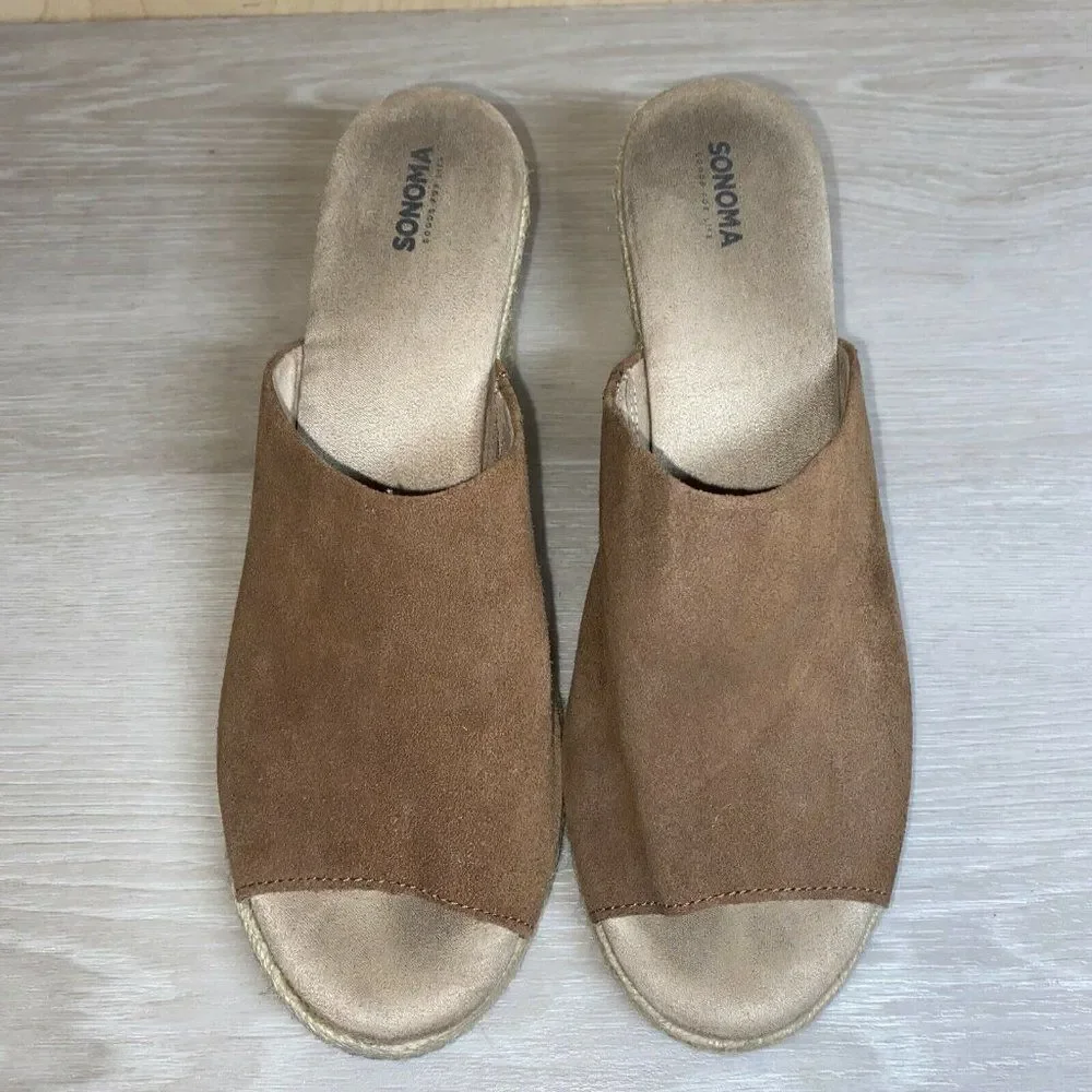 Sonoma Snalice Whiskey Leather Wedge Women's 9.5‎
